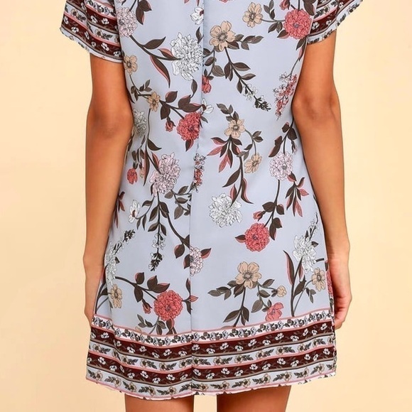 Lulu’s Boho “Floral Flirt” Cute Tshirt Shift Dress - Picture 7 of 13